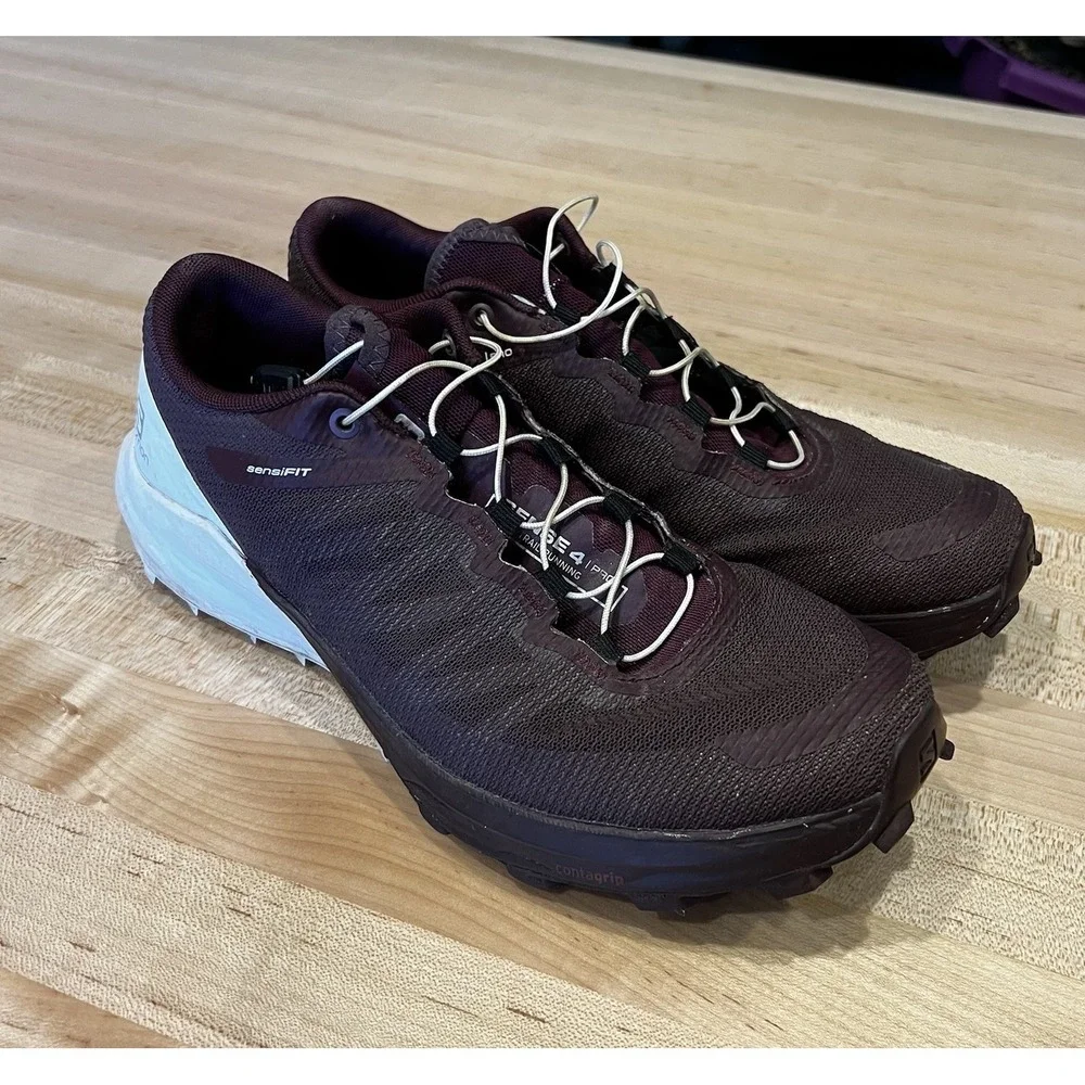 Salomon Sense 4 Pro Shoes Women's Size 7 Purple Plum Trail Running